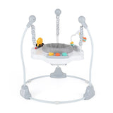 Jumper interactiv, Feedo, Pliabil, Cu scaun rotativ 360 grade, Cu panou de activitati, Pana la 25 kg,, 83x83x86 cm,6 luni+, Multicolor