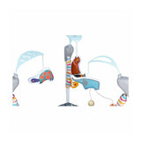 Jumper interactiv, FreeON, Jump&Play, Cu scaun rotativ la 360 grade, Reglabil pe inaltime, Cu melodii, lumini si jucarii, Conform cu standardul european de securitate EN 14036:2003, Multicolor