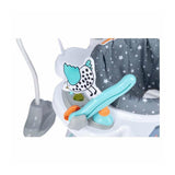 Jumper interactiv, FreeON, Jump&Play, Cu scaun rotativ la 360 grade, Reglabil pe inaltime, Cu melodii, lumini si jucarii, Conform cu standardul european de securitate EN 14036:2003, Multicolor