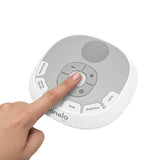 Lampa de veghe, Lionelo, BabyNap, 2 in 1, Wireless, Cu sunete si melodii de leagan, Cu 11 culori si 3 niveluri de luminozitate, Cu functie de redare si inregistrare batai inima, Alb