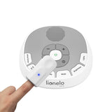 Lampa de veghe, Lionelo, BabyNap, 2 in 1, Wireless, Cu sunete si melodii de leagan, Cu 11 culori si 3 niveluri de luminozitate, Cu functie de redare si inregistrare batai inima, Alb