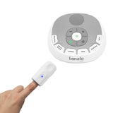 Lampa de veghe, Lionelo, BabyNap, 2 in 1, Wireless, Cu sunete si melodii de leagan, Cu 11 culori si 3 niveluri de luminozitate, Cu functie de redare si inregistrare batai inima, Alb