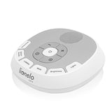 Lampa de veghe, Lionelo, BabyNap, 2 in 1, Wireless, Cu sunete si melodii de leagan, Cu 11 culori si 3 niveluri de luminozitate, Cu functie de redare si inregistrare batai inima, Alb