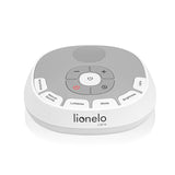 Lampa de veghe, Lionelo, BabyNap, 2 in 1, Wireless, Cu sunete si melodii de leagan, Cu 11 culori si 3 niveluri de luminozitate, Cu functie de redare si inregistrare batai inima, Alb