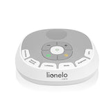 Lampa de veghe, Lionelo, BabyNap, 2 in 1, Wireless, Cu sunete si melodii de leagan, Cu 11 culori si 3 niveluri de luminozitate, Cu functie de redare si inregistrare batai inima, Alb