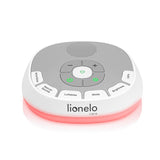 Lampa de veghe, Lionelo, BabyNap, 2 in 1, Wireless, Cu sunete si melodii de leagan, Cu 11 culori si 3 niveluri de luminozitate, Cu functie de redare si inregistrare batai inima, Alb