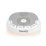 Lampa de veghe, Lionelo, BabyNap, 2 in 1, Wireless, Cu sunete si melodii de leagan, Cu 11 culori si 3 niveluri de luminozitate, Cu functie de redare si inregistrare batai inima, Alb