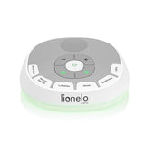 Lampa de veghe, Lionelo, BabyNap, 2 in 1, Wireless, Cu sunete si melodii de leagan, Cu 11 culori si 3 niveluri de luminozitate, Cu functie de redare si inregistrare batai inima, Alb