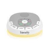 Lampa de veghe, Lionelo, BabyNap, 2 in 1, Wireless, Cu sunete si melodii de leagan, Cu 11 culori si 3 niveluri de luminozitate, Cu functie de redare si inregistrare batai inima, Alb