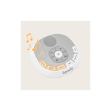 Lampa de veghe, Lionelo, BabyNap, 2 in 1, Wireless, Cu sunete si melodii de leagan, Cu 11 culori si 3 niveluri de luminozitate, Cu functie de redare si inregistrare batai inima, Alb