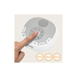 Lampa de veghe, Lionelo, BabyNap, 2 in 1, Wireless, Cu sunete si melodii de leagan, Cu 11 culori si 3 niveluri de luminozitate, Cu functie de redare si inregistrare batai inima, Alb