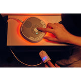 Lampa de veghe, Lionelo, BabyNap, 2 in 1, Wireless, Cu sunete si melodii de leagan, Cu 11 culori si 3 niveluri de luminozitate, Cu functie de redare si inregistrare batai inima, Alb