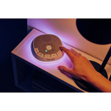 Lampa de veghe, Lionelo, BabyNap, 2 in 1, Wireless, Cu sunete si melodii de leagan, Cu 11 culori si 3 niveluri de luminozitate, Cu functie de redare si inregistrare batai inima, Alb