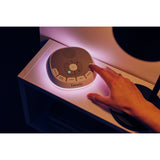 Lampa de veghe, Lionelo, BabyNap, 2 in 1, Wireless, Cu sunete si melodii de leagan, Cu 11 culori si 3 niveluri de luminozitate, Cu functie de redare si inregistrare batai inima, Alb