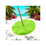 Leagan, Dice, Monkey Swing, Rotund, Cu franghie PP, Cu inaltime reglabila pana la 240 cm, 3 ani+, Limegreen