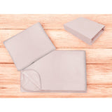 Lenjerie patut cu 3 piese, MimiNu, Cu cearceaf 120x60 cm, Din bumbac certificat Oeko Tex Standard 100, Cu paturica si pernuta, Colectia Royal, Powder Pink