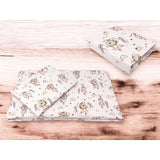 Lenjerie patut cu 3 piese, MimiNu, Cu cearceaf 120x60 cm, Pilota, Pernuta, Din bumbac certificat Oeko Tex Standard 100, Design, Little Ballerina Pink