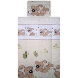 Lenjerie patut Hubners Catelus 4 piese maro