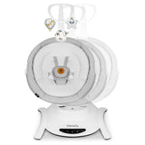 Balansoar, Lionelo, Bella, Multifunctional, Electric, Scaun reglabil, Ecran tactil si telecomanda, 6 miscari unice, 5 viteze, Cu melodii, Gri