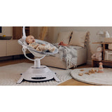 Balansoar, Lionelo, Bella, Multifunctional, Electric, Scaun reglabil, Ecran tactil si telecomanda, 6 miscari unice, 5 viteze, Cu melodii, Gri