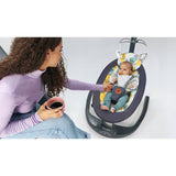 Balansoar si sezlong, Lionelo, Ralf, 2 in 1, Electric, Cu telecomanda si cablu USB, Cu miscare laterala de balansare si 5 niveluri diferite de viteza, Cu 12 melodii, Gri