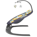 Balansoar si sezlong, Lionelo, Ralf, 2 in 1, Electric, Cu telecomanda si cablu USB, Cu miscare laterala de balansare si 5 niveluri diferite de viteza, Cu 12 melodii, Gri