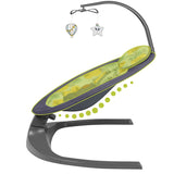 Balansoar si sezlong, Lionelo, Ralf, 2 in 1, Electric, Cu telecomanda si cablu USB, Cu miscare laterala de balansare si 5 niveluri diferite de viteza, Cu 12 melodii, Gri