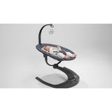 Balansoar si sezlong, Lionelo, Ralf, 2 in 1, Electric, Cu telecomanda si cablu USB, Cu miscare laterala de balansare si 5 niveluri diferite de viteza, Cu 12 melodii, Gri Grafit