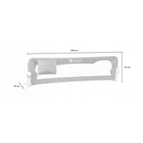 Protectie laterala pat, Lionelo, Eva, Cu buzunar accesorii, 150x35 cm, Conform cu standardul european de securitate BS7072, Gri