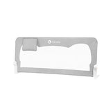 Protectie laterala pat, Lionelo, Hanna, Cu buzunar accesorii, 150x66 cm, Conform cu standardul european de securitate BS7072, Gri