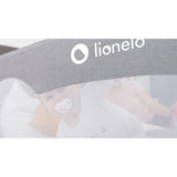 Protectie laterala pat, Lionelo, Hanna, Cu buzunar accesorii, 150x66 cm, Conform cu standardul european de securitate BS7072, Gri