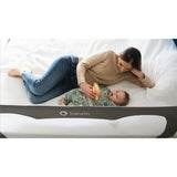 Protectie laterala pat, Lionelo, Hanna, Cu buzunar accesorii, 150x66 cm, Conform cu standardul european de securitate BS7072, Gri