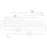 Protectie laterala pat, Lionelo, Hanna, Cu buzunar accesorii, 150x66 cm, Conform cu standardul european de securitate BS7072, Gri