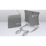 Protectie laterala pat, Lionelo, Lora, Pliabila, Sistem de blocare StandSafe, Geanta de transport inclusa, 105 x 45 cm, Gri