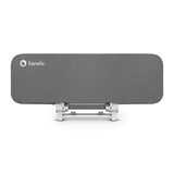 Protectie laterala pat, Lionelo, Lora, Pliabila, Sistem de blocare StandSafe, Geanta de transport inclusa, 105 x 45 cm, Gri