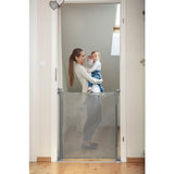 Poarta de siguranta, Lionelo, Tulia, Cu suruburi, Textila, Retractabila, Din Poliester, 140 cm, Conform cu standardul european de securitate EN1930, Negru