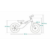 Bicicleta fara pedale, Lionelo, Bart Air, Usoara, Cu roti gonflabile, Cu cadru din magneziu, Cu ghidon si sa reglabile, Greutate 3.8 Kg, 12 inch, Conform cu standardul european de securitate EN71, Pink Violet