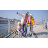 Bicicleta fara pedale, Lionelo, Bart Air, Usoara, Cu roti gonflabile, Cu cadru din magneziu, Cu ghidon si sa reglabile, Greutate 3.8 Kg, 12 inch, Conform cu standardul european de securitate EN71, Pink Violet