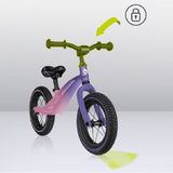 Bicicleta fara pedale, Lionelo, Bart Air, Usoara, Cu roti gonflabile, Cu cadru din magneziu, Cu ghidon si sa reglabile, Greutate 3.8 Kg, 12 inch, Conform cu standardul european de securitate EN71, Pink Violet