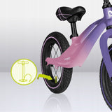 Bicicleta fara pedale, Lionelo, Bart Air, Usoara, Cu roti gonflabile, Cu cadru din magneziu, Cu ghidon si sa reglabile, Greutate 3.8 Kg, 12 inch, Conform cu standardul european de securitate EN71, Pink Violet