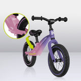 Bicicleta fara pedale, Lionelo, Bart Air, Usoara, Cu roti gonflabile, Cu cadru din magneziu, Cu ghidon si sa reglabile, Greutate 3.8 Kg, 12 inch, Conform cu standardul european de securitate EN71, Pink Violet