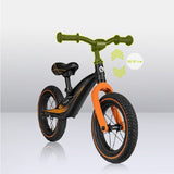 Bicicleta fara pedale, Lionelo, Bart Air, Usoara, Cu roti gonflabile, Cu cadru din magneziu, Cu ghidon si sa reglabile, Greutate 3.8 Kg, 12 inch, Conform cu standardul european de securitate EN71, Negru