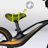 Bicicleta fara pedale, Lionelo, Bart Air, Usoara, Cu roti gonflabile, Cu cadru din magneziu, Cu ghidon si sa reglabile, Greutate 3.8 Kg, 12 inch, Conform cu standardul european de securitate EN71, Negru