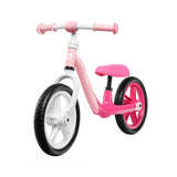 Bicicleta fara pedale, Lionelo, Alex, Usoara, Cu ghidon si sa reglabile, Greutate 3.3 Kg, Cu roti din spuma EVA, 12 inch, Bubblegum