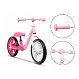 Bicicleta fara pedale, Lionelo, Alex, Usoara, Cu ghidon si sa reglabile, Greutate 3.3 Kg, Cu roti din spuma EVA, 12 inch, Bubblegum