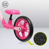 Bicicleta fara pedale, Lionelo, Alex, Usoara, Cu ghidon si sa reglabile, Greutate 3.3 Kg, Cu roti din spuma EVA, 12 inch, Bubblegum
