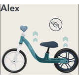 Bicicleta fara pedale, Lionelo, Alex, Usoara, Cu ghidon si sa reglabile, Greutate 3.3 Kg, Cu roti din spuma EVA, 12 inch, Turquoise