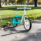 Bicicleta fara pedale, Lionelo, Alex, Usoara, Cu ghidon si sa reglabile, Greutate 3.3 Kg, Cu roti din spuma EVA, 12 inch, Turquoise