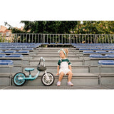 Bicicleta fara pedale, Lionelo, Alex, Usoara, Cu ghidon si sa reglabile, Greutate 3.3 Kg, Cu roti din spuma EVA, 12 inch, Turquoise