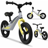 Bicicleta fara pedale, Lionelo, Bart Tour, Usoara, Cu cadru din magneziu, Cu ghidon si sa reglabile, Greutate 3.8 Kg, 12 inch, Conform cu standardul european de securitate EN71, Grey Stone
